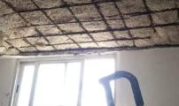سقوط جزء من سقف مبنى يحتله أقدم تنظيم نقابي بالناظور ومباشرة الإصلاحات في سرية و بدون ترخيص
