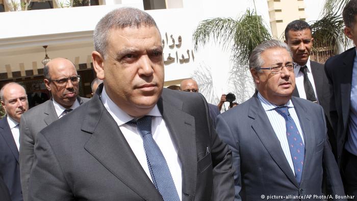 وزيرا الداخلية المغربي والإسباني في الرباط Marokko Treffen Juan Ignacio Zoido mit Abdelouafi Laftit in Rabat (picture-alliance/AP Photo/A. Bounhar)